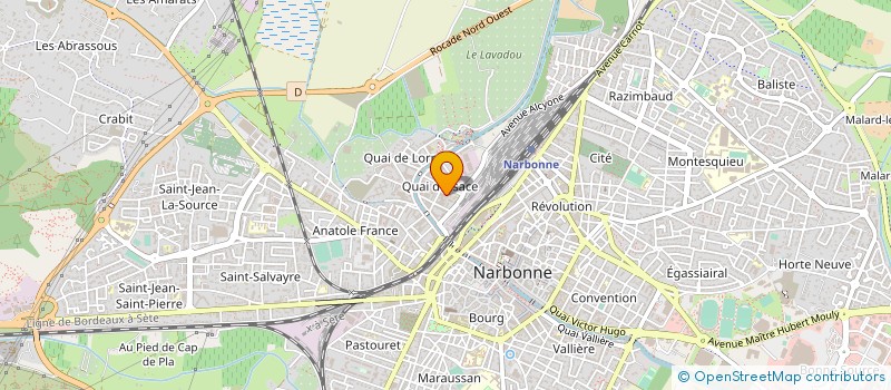 localisation de l'entreprise MONSIEUR NICOLAS MOULY  NARBONNE