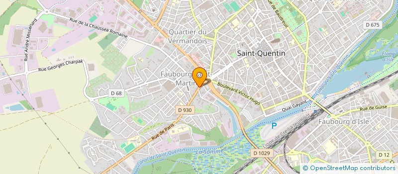 localisation de l'entreprise MONSIEUR NICOLAS MOURAIN à SAINT-QUENTIN