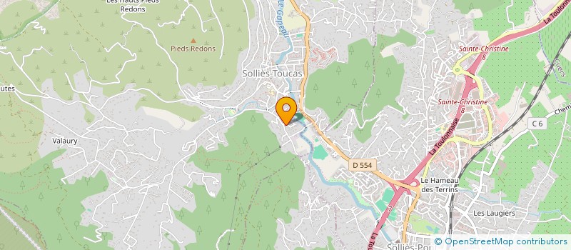 localisation de l'entreprise MONSIEUR NICOLAS MOURCEL  SOLLIES-TOUCAS