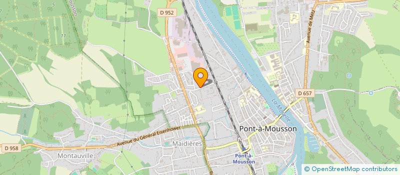 localisation de l'entreprise MONSIEUR NICOLAS MOUSSLER  PONT A MOUSSON