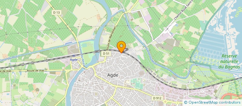 localisation de l'entreprise MONSIEUR NICOLAS MULLER  AGDE