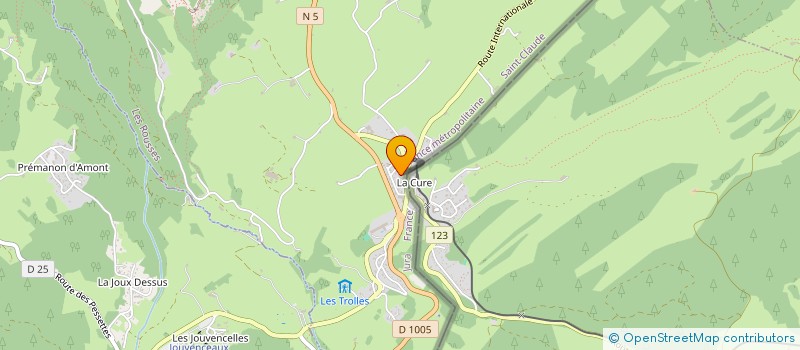 localisation de l'entreprise MONSIEUR NICOLAS MUYARD  LES ROUSSES