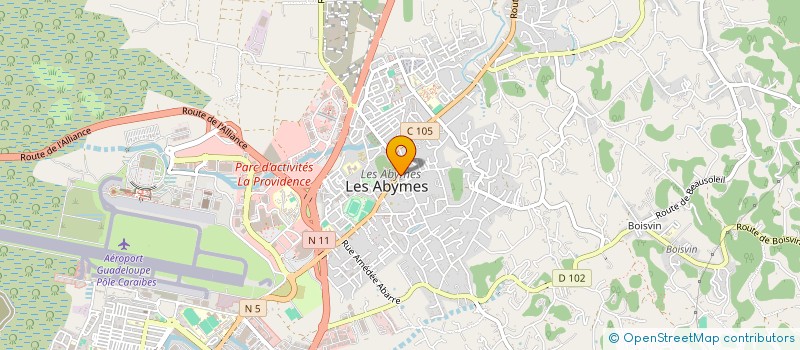 localisation de l'entreprise MONSIEUR NICOLAS NABAJOTH à LES ABYMES