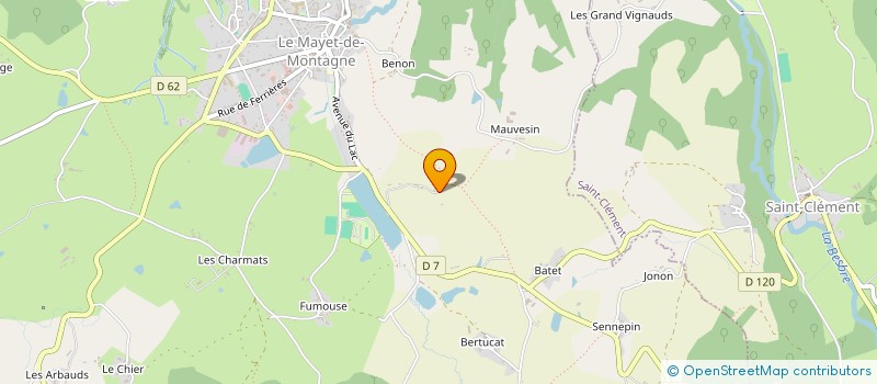 localisation de l'entreprise MONSIEUR NICOLAS NAGY  LE MAYET DE MONTAGNE