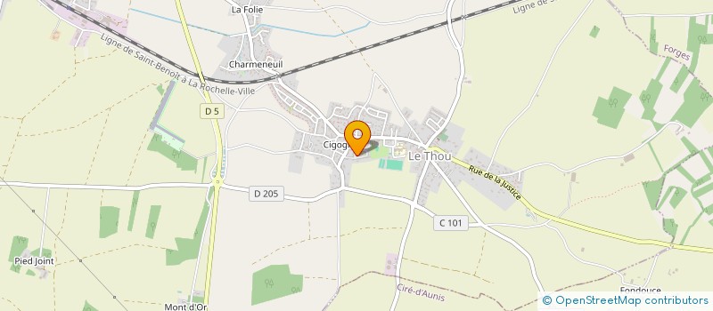 localisation de l'entreprise MONSIEUR NICOLAS NAUDET  LE THOU