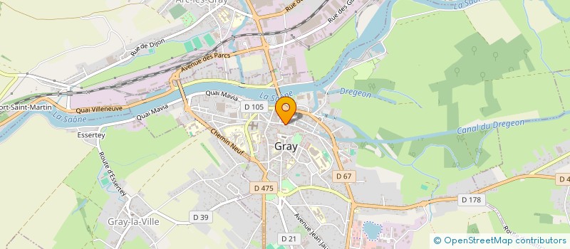 localisation de l'entreprise MONSIEUR NICOLAS NAUDIN  GRAY