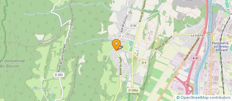 localisation de l'entreprise MONSIEUR NICOLAS NECTOUX  BARRAUX