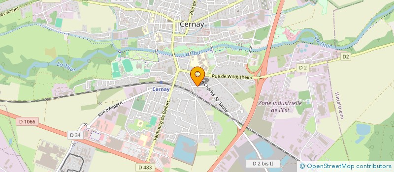 localisation de l'entreprise MONSIEUR NICOLAS NEDEY  CERNAY