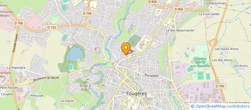 localisation de l'entreprise MONSIEUR NICOLAS NERAMBOURG  FOUGERES