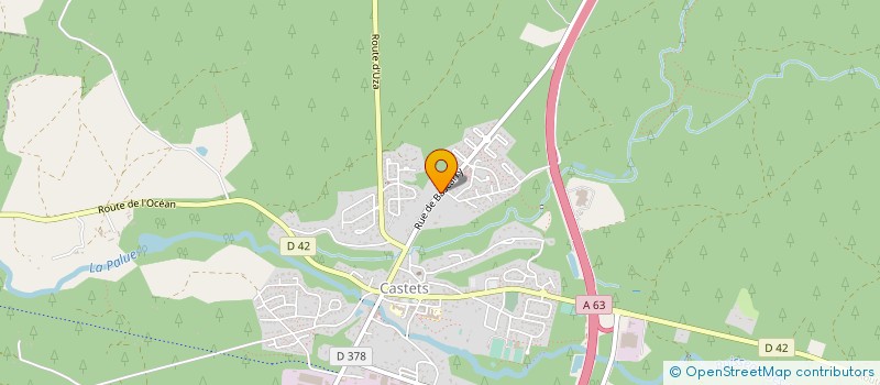 localisation de l'entreprise MONSIEUR NICOLAS NEURRISSE  CASTETS