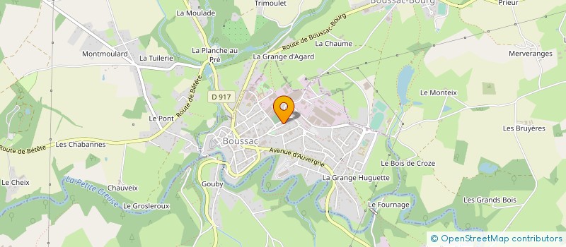 localisation de l'entreprise MONSIEUR NICOLAS NEYRET à BOUSSAC