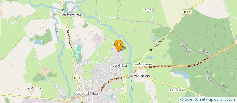 localisation de l'entreprise MONSIEUR NICOLAS NICOL  COSNE-D'ALLIER