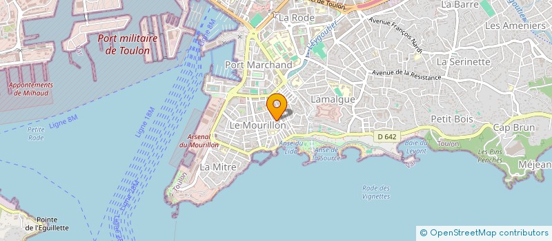 localisation de l'entreprise MONSIEUR NICOLAS NICOLAS LACOMBE  TOULON