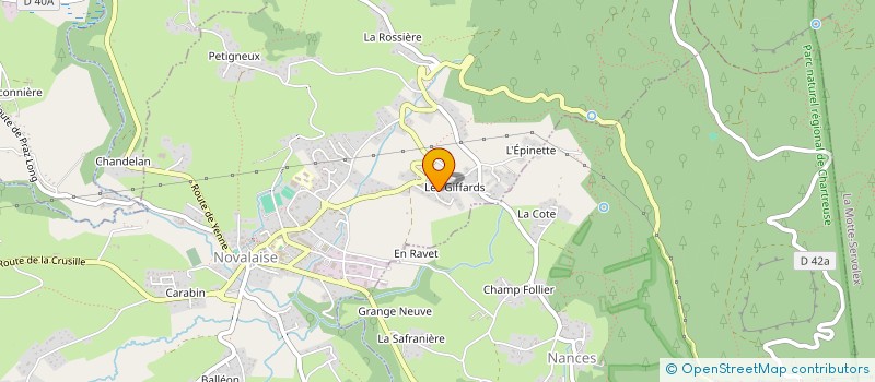 localisation de l'entreprise MONSIEUR NICOLAS NICOLAS MORIN à NOVALAISE