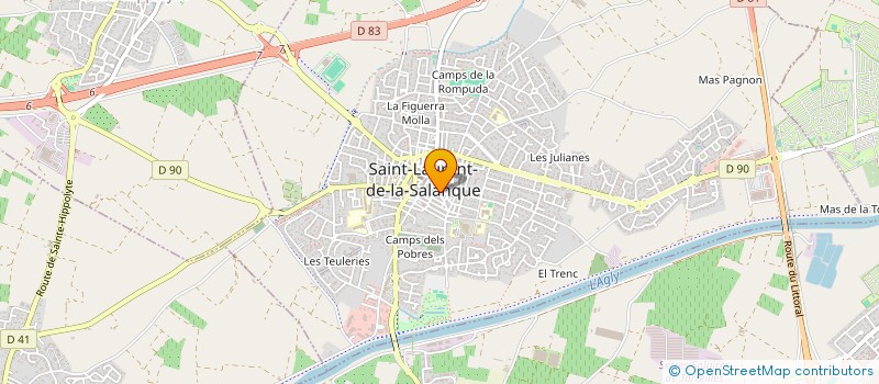 localisation de l'entreprise MONSIEUR NICOLAS NOEL  SAINT-LAURENT-DE-LA-SALANQUE