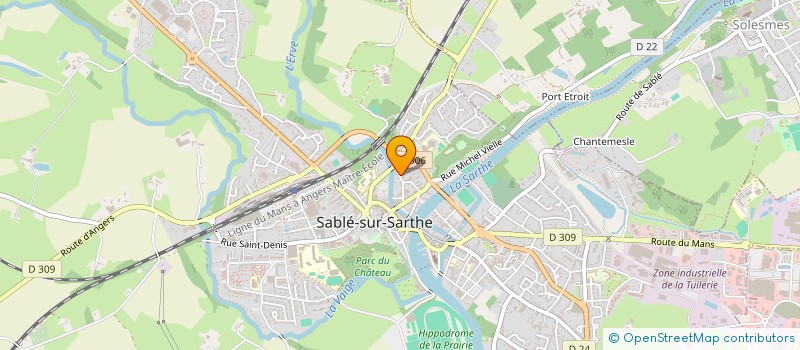 localisation de l'entreprise MONSIEUR NICOLAS NOUCHET  SABLE-SUR-SARTHE