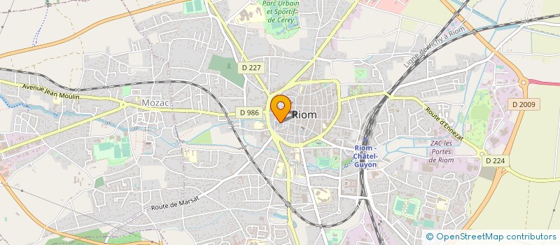 localisation de l'entreprise MONSIEUR NICOLAS OFFMANN  RIOM