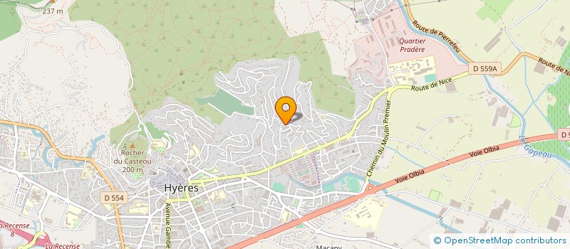 localisation de l'entreprise MONSIEUR NICOLAS OFFREDI à HYERES