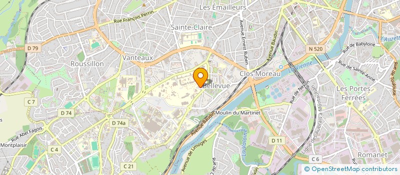 localisation de l'entreprise MONSIEUR NICOLAS OGET à LIMOGES