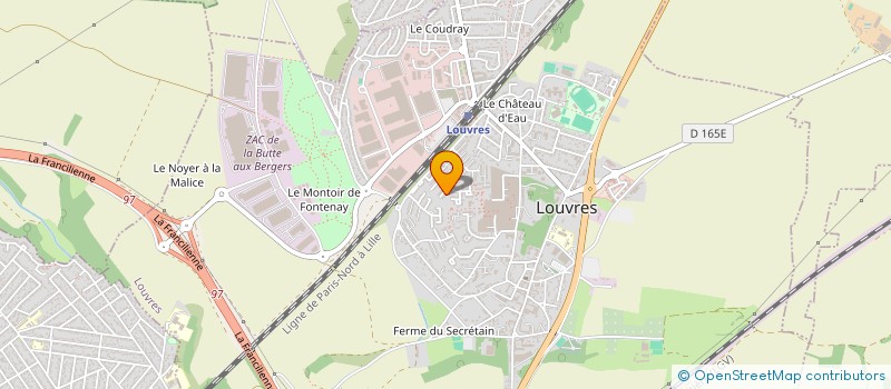 localisation de l'entreprise MONSIEUR NICOLAS OLIVIER  LOUVRES