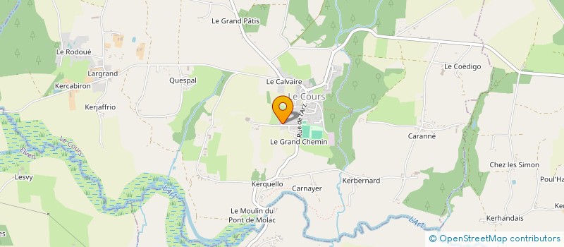 localisation de l'entreprise MONSIEUR NICOLAS OLLIVIER  LE COURS