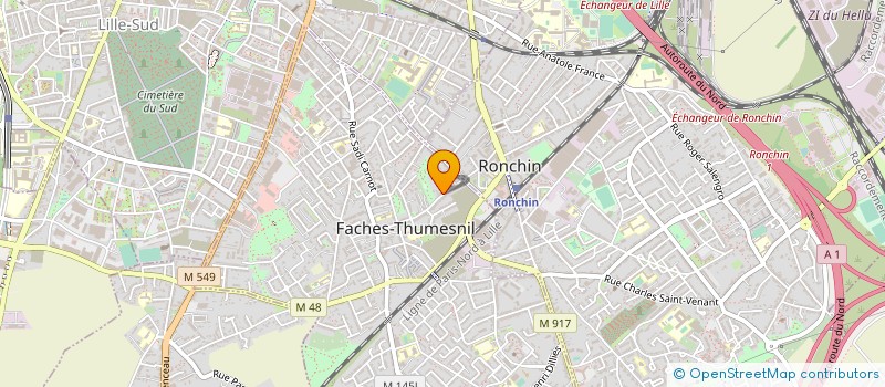 localisation de l'entreprise MONSIEUR NICOLAS ONGENAERT  FACHES-THUMESNIL