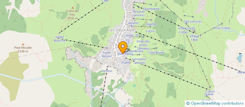 localisation de l'entreprise MONSIEUR NICOLAS ORTICONI  LES DEUX ALPES