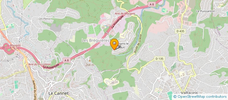 localisation de l'entreprise MONSIEUR NICOLAS OSCADE à MOUGINS