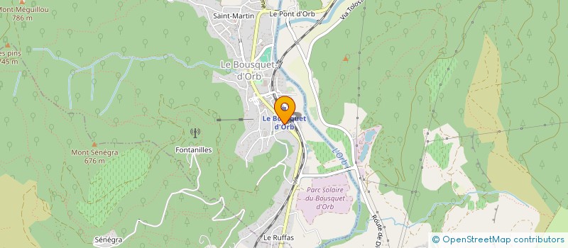 localisation de l'entreprise MONSIEUR NICOLAS PACE  LE BOUSQUET-D'ORB