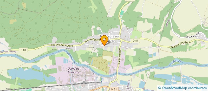 localisation de l'entreprise MONSIEUR NICOLAS PADIEU  BERNEUIL-SUR-AISNE