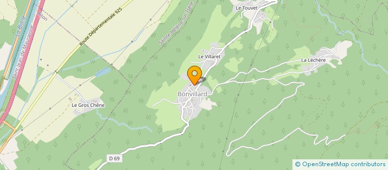 localisation de l'entreprise MONSIEUR NICOLAS PAILLARDIN  BONVILLARD