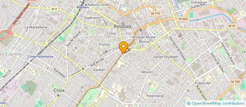 localisation de l'entreprise MONSIEUR NICOLAS PAILLEUX  ROUBAIX