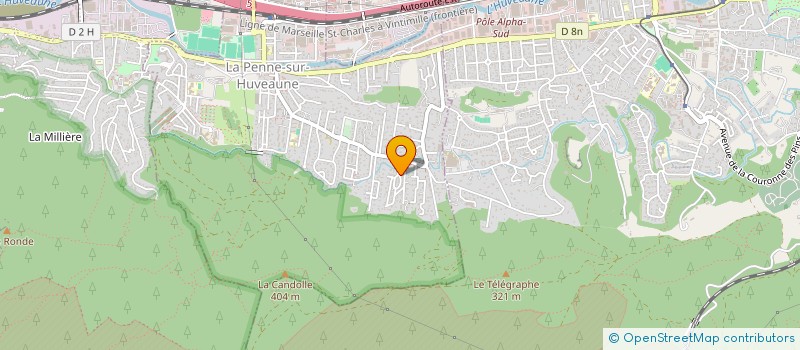 localisation de l'entreprise MONSIEUR NICOLAS PAILLON  LA PENNE SUR HUVEAUNE