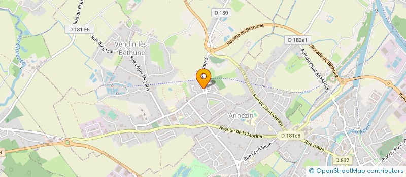 localisation de l'entreprise MONSIEUR NICOLAS PAMART  BETHUNE