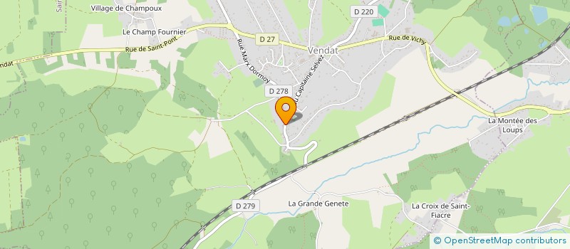 localisation de l'entreprise MONSIEUR NICOLAS PANAFIEU  VENDAT