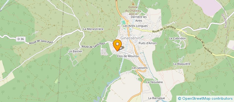 localisation de l'entreprise MONSIEUR NICOLAS PANARIELLO  GINASSERVIS