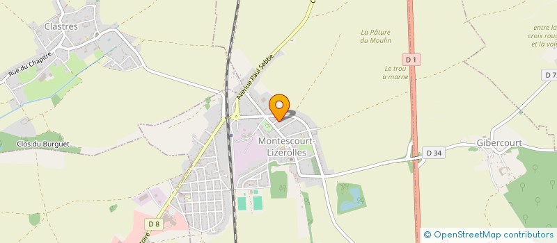 localisation de l'entreprise MONSIEUR NICOLAS PANEK  MONTESCOURT-LIZEROLLES