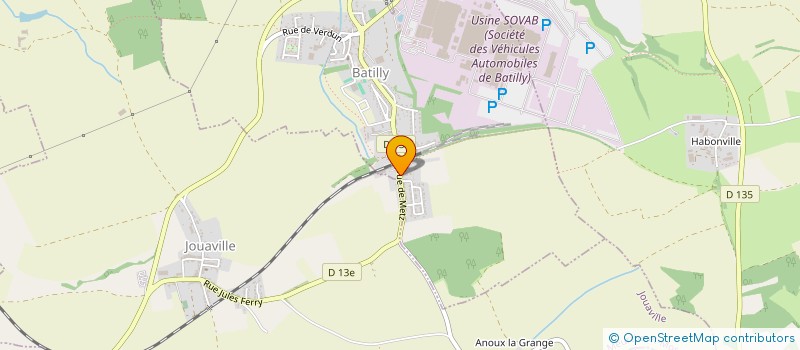 localisation de l'entreprise MONSIEUR NICOLAS PANETTA  BATILLY