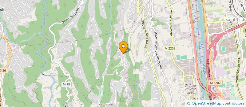 localisation de l'entreprise MONSIEUR NICOLAS PAQUET  LA GAUDE