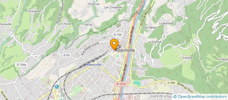 localisation de l'entreprise MONSIEUR NICOLAS PARADAN à ALBERTVILLE