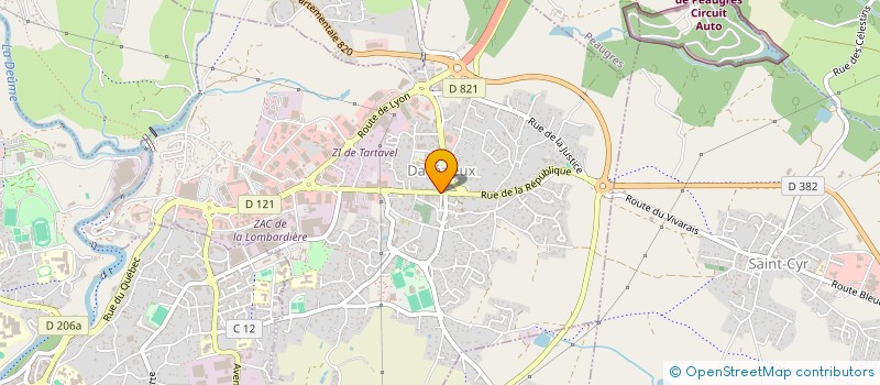 localisation de l'entreprise MONSIEUR NICOLAS PARISET  PEAUGRES