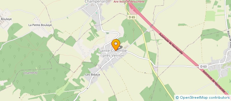 localisation de l'entreprise MONSIEUR NICOLAS PARTOUCHE  SAINTE-COLOMBE-PRES-VERNON