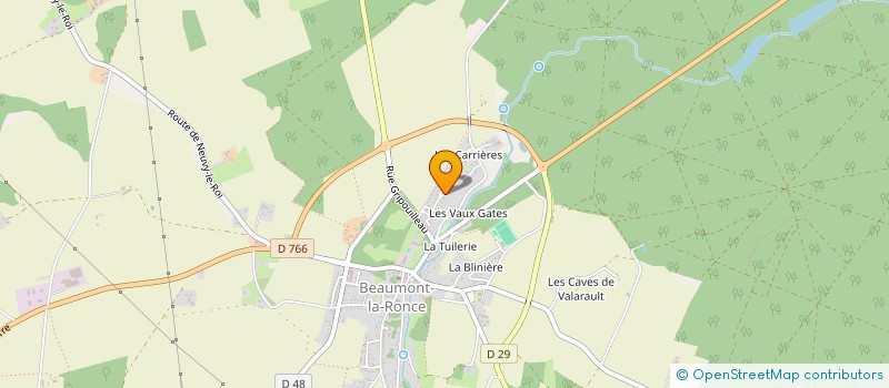 localisation de l'entreprise MONSIEUR NICOLAS PASQUIER  BEAUMONT-LOUESTAULT