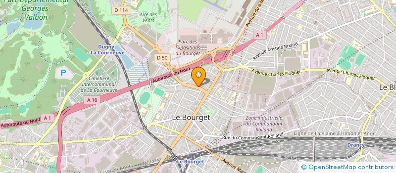 localisation de l'entreprise MONSIEUR NICOLAS PATERINI à LE BOURGET