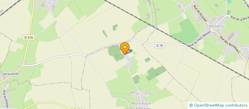 localisation de l'entreprise MONSIEUR NICOLAS PATRICK ELIE  MONCEAUX-L'ABBAYE