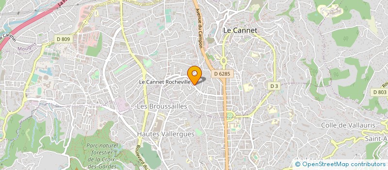 localisation de l'entreprise MONSIEUR NICOLAS PATUCCA à LE CANNET