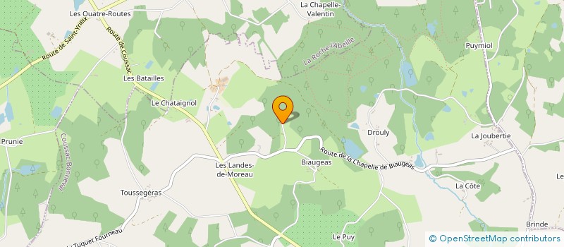 localisation de l'entreprise MONSIEUR NICOLAS PAUZET à COUSSAC-BONNEVAL