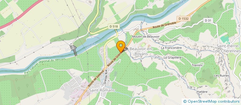 localisation de l'entreprise MONSIEUR NICOLAS PAVIN  SAINT-ROMANS