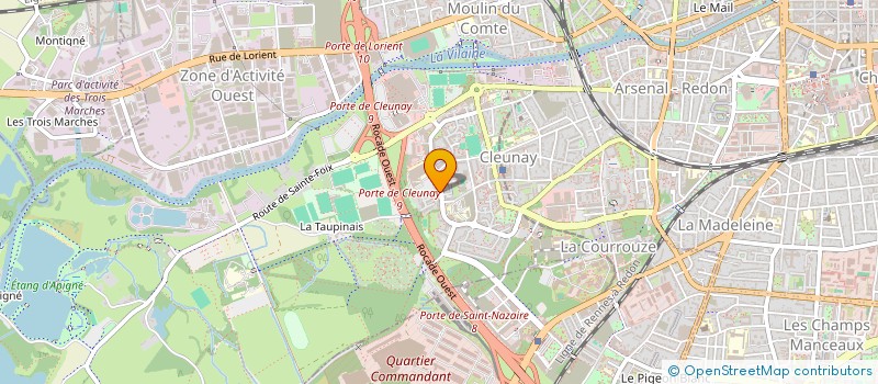 localisation de l'entreprise MONSIEUR NICOLAS PECHEU  RENNES