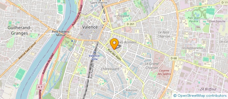 localisation de l'entreprise MONSIEUR NICOLAS PEDEAU à VALENCE